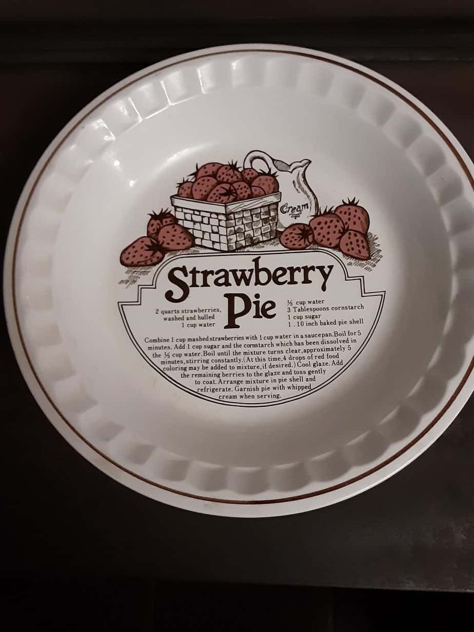 Vintage Strawberry Pie Plate for sale online