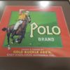 Polo Brand Fruitbox Label Matted and Framed for Sale