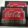 Set of Two Coca Cola Cloth Placemats for sale