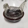 Glass Hen on Nest Covered Dish for sale