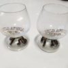 Pair of Vintage Wild Africa Cream Liquor Glasses for sale