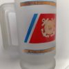 Vintage United States Coast Guard Frosted Mug With 22k Gold Flake for sale