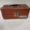 Vintage Old Pal Woodstream Red Metal Tackle Box for sale