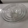 Set of 3 Clear Glass Pyrex Nesting Bowls for sale