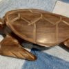 Mid Century Modern Hard Wood Carving of a Turtle for sale