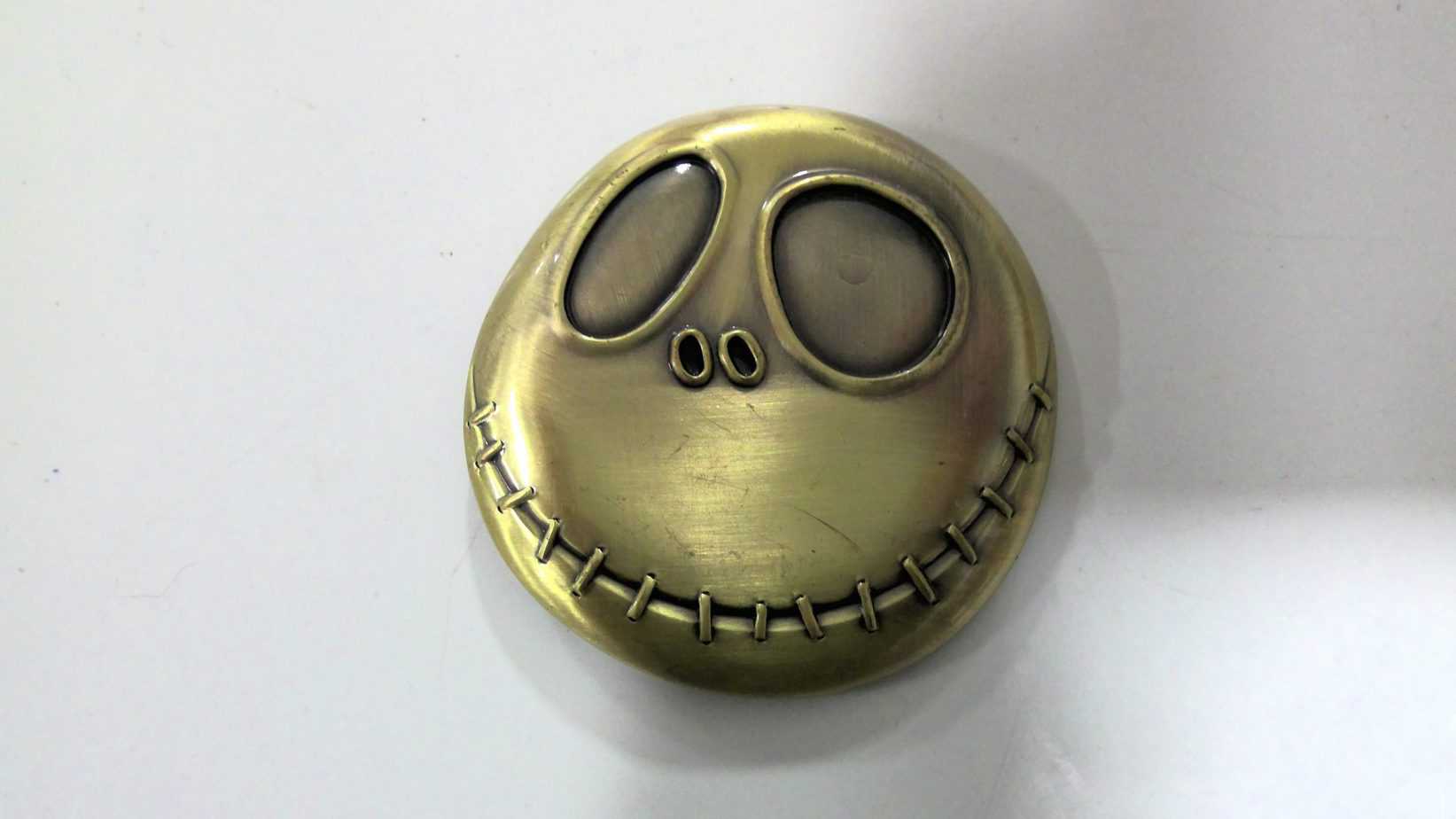 Stiched Smile belt buckle for sale