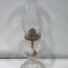 Antique White Flame & Light Company Glass Oil Lamp for sale