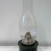 Vintage Green Bracket Oil Lamp for sale