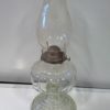 Antique Eagle Clear Glass Oil Lamp for sale