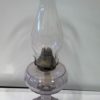 Antique Glass Oil Lamp With Purple glass for sale