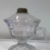 Antique Clear Glass Finger Oil Lamp for sale