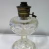 Antique Aladdin Washington Drape Clear Glass Oil Lamp Base for sale