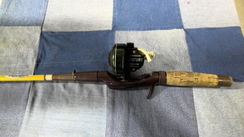 Vintage Johnson Century 100B Reel on a Vintage Berkley Fishing Rod