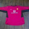 Vintage Manchester United Vodafone Long Sleeve Jersey for sale