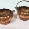 Vintage Venetian Copper Creamer and Sugar Bowl for sale