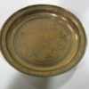 Vintage Heavy Brass Plate with Chinese Characters for sale