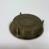 Set of Vintage Brass Drink Coasters for sale