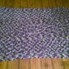 Vintage Purple White & Green Afghan Blanket for sale