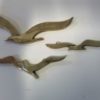 Lot of 3 small Brass Sea Gull wall hangers for sale