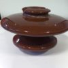 Large 1947 Brown Porcelain Telephone Pole Insulator for sale