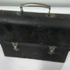 Vintage Black Tin Lunch Box for sale