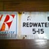 Vintage Porcelain Royalite Redwater Alberta Lease sign for sale