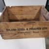 Antique Inland Steel & Forgings Winnipeg Wooden Crate for sale