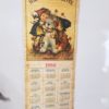 Vintage rollup wood calendar for 1986 and 1987 for sale