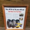 VIntage Framed Goodyear Tires Advertisement for sale