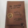 Caterpillar D6 Tractor 60 Inch Gauge Parts Catalogue - 1957 for sale