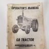 Vintage Minneapolis Moline GB Tractor Operator's Manual for sale