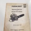 Vintage Clinton Farmcrest D50F & D60F Chainsaw Instruction Manual for sale