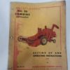 Massey-Harris No.26 Combine Operator's Manual for sale