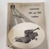 International Harvester 403 & 503 Combines Operators Manual for sale