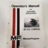 Massey Ferguson MF 510 Combine Operator's Manual for sale