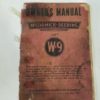 McCormick Deering WD9 Tractor Operator's Manual - 1940s for sale