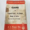 Case Tractor Plows Model A Series Operator's Manual - 1959 for sale