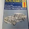 Haynes Alfa Romeo Sedan & Coupe Manual: 1973-1980 for sale