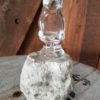 Vintage Crystal Inuit on a Rock - Hand Made in Winnipeg for sale