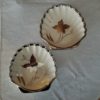 Pair of Vintage Sandland Ware Scallop Shell Plates for sale