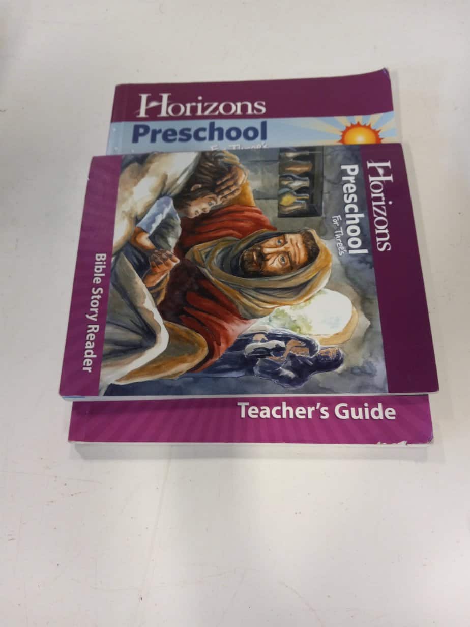 Horizons Preschool for Three's Teacher's Guide and Bible Picture Book