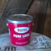 Vintage Burns Pure Lard 3Lb Tin with Lid for sale