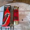 Antique Motorcycle Presto Fire Extinguisher with original box for sale