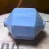 Antique Blue Milk Glass D&S Lightning Rod Ball for sale on Hein Ventures' online vintage store