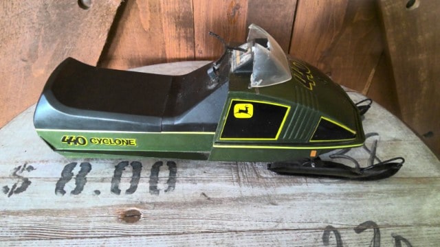 Vintage John Deere 440 Cyclone Snowmobile Toy for sale