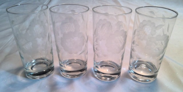 Hughes Cornflower Glass Tumbler Drinking Glasses for sale