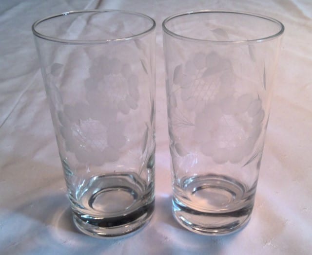 Hughes Cornflower Glass Tumbler Drinking Glasses for sale