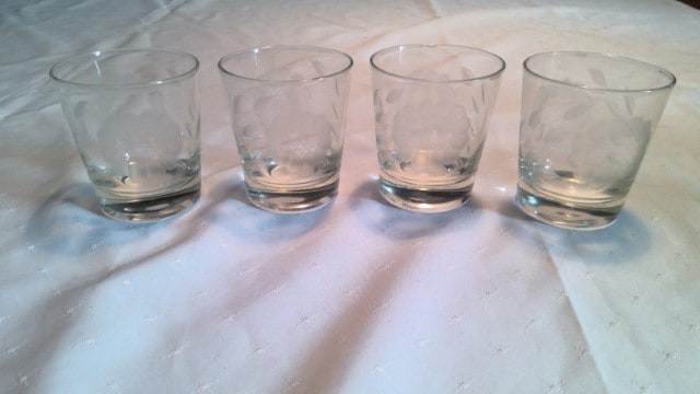 Hughes Cornflower Glass Tumbler Drinking Glasses for sale