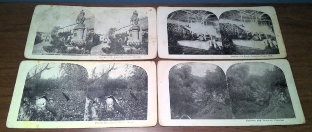 Lot of 4 antique Early 1900s Stereoview cards of Latin America for sale