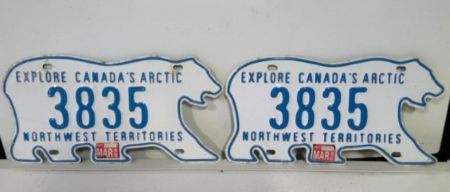 Matching Set of 1988 NWT License Plates for sale